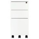 Thurrock Narrow Lockable Steel Mobile Pedestal